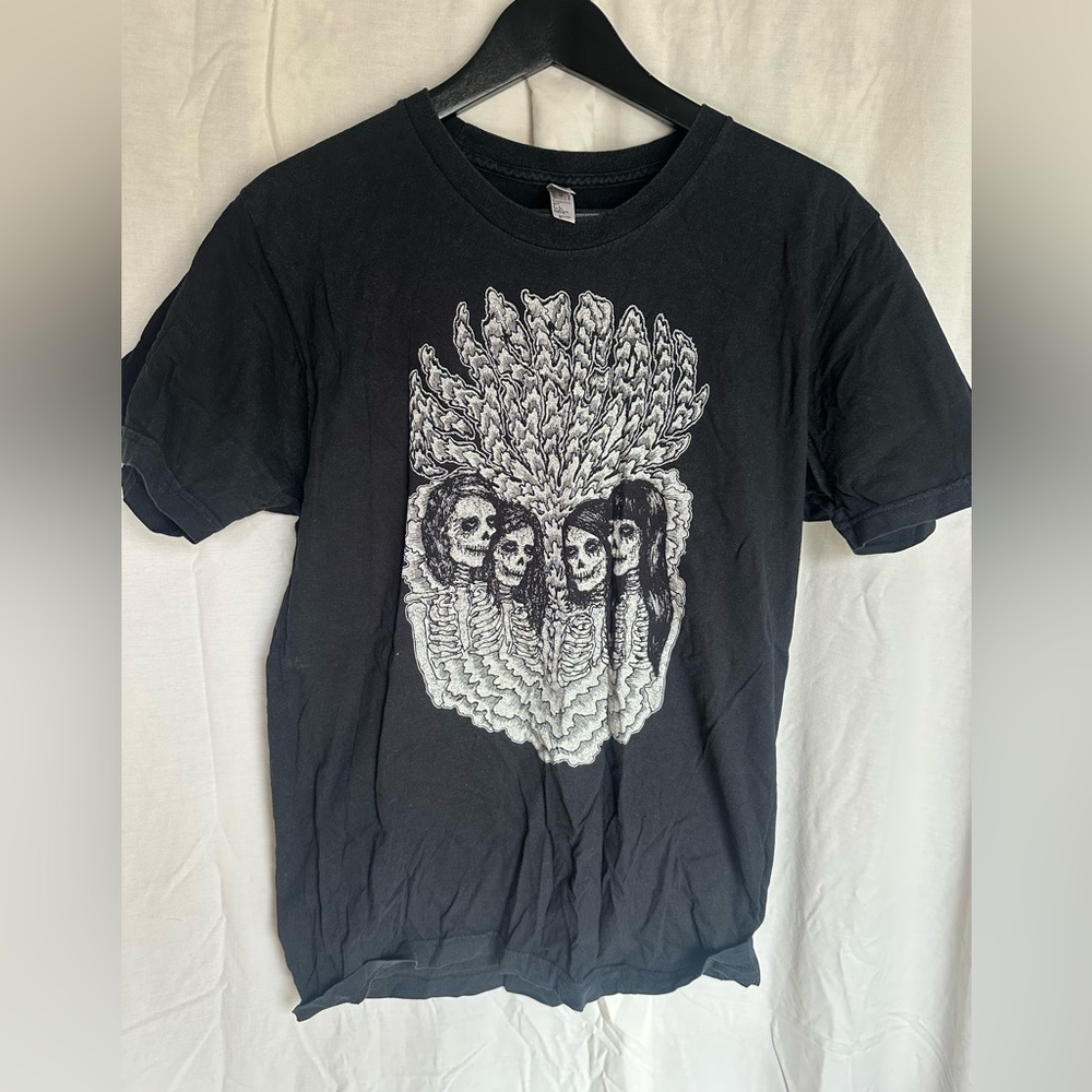 Ty Segall 2013 Concert T Black Graphic Skull Cluster Short Sleeve Tee